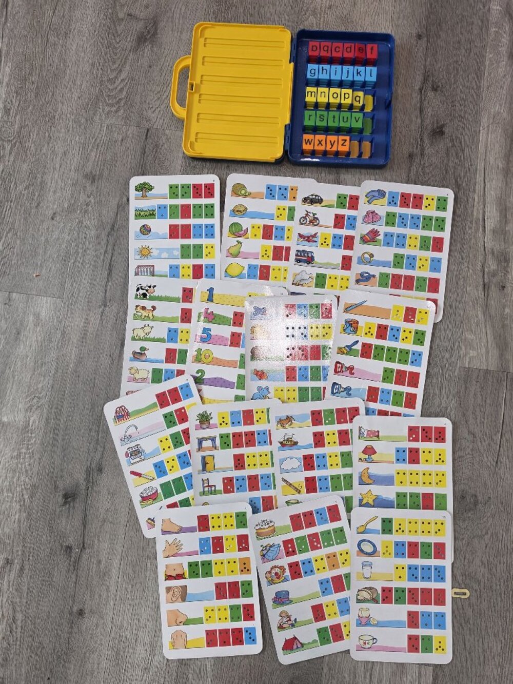 Cadaco Spell Time Educational Game With Alphabet Tiles & Activity Cards